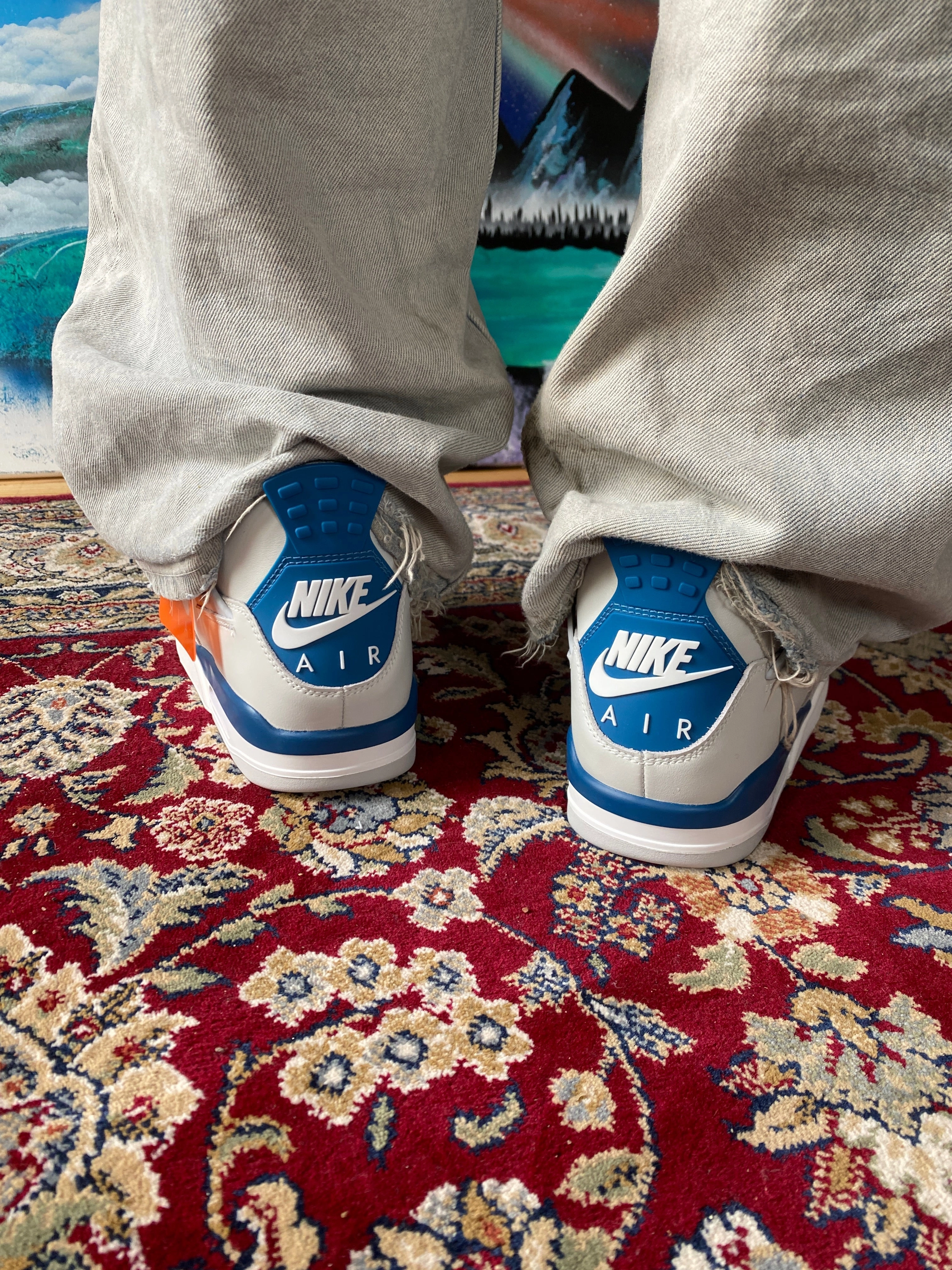 Simple Edge Air Jordan 4 Retro Military Blue 2024