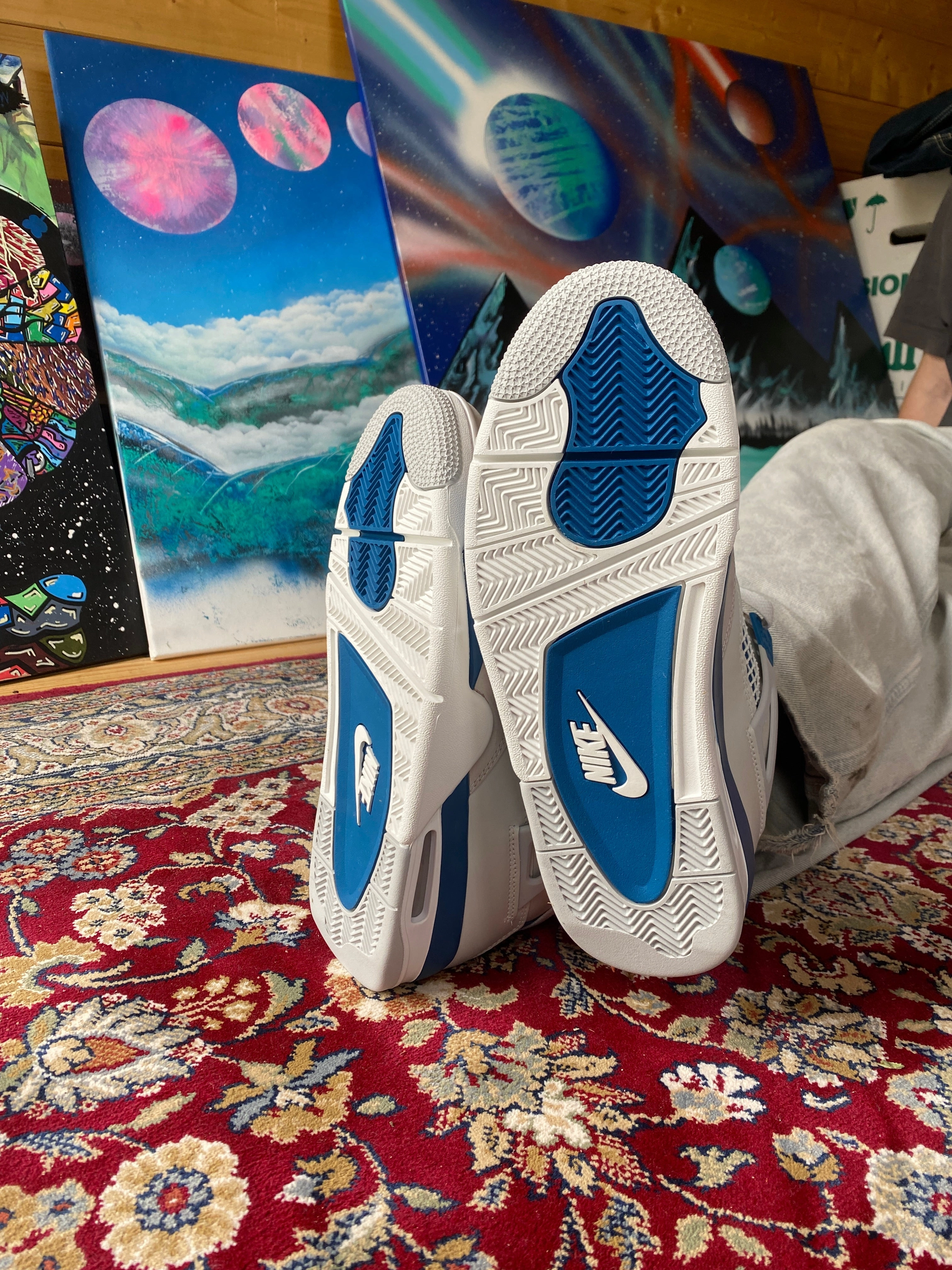 ergo fit Lightweight Ease Air Jordan 4 Retro Military Blue 2024