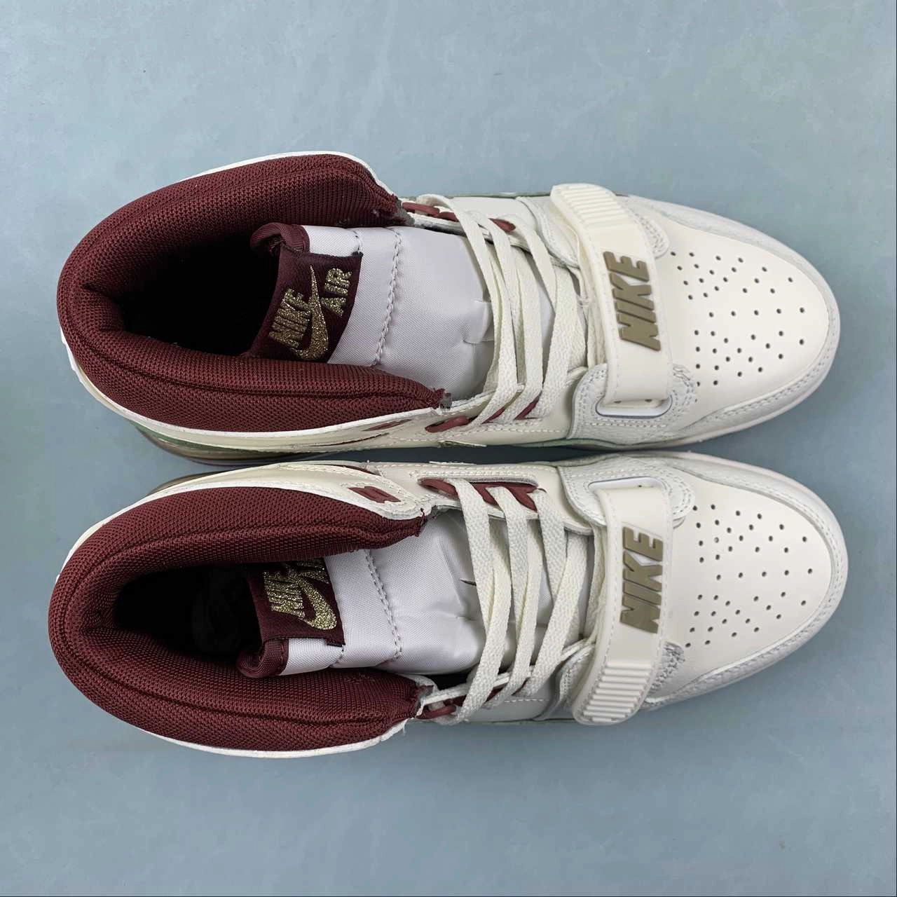 Air Jordan Legacy 312 High Year Of The Dragon Sail Metallic Gold Grain Phantom FZ5047-120 Slip-Resistant Sole