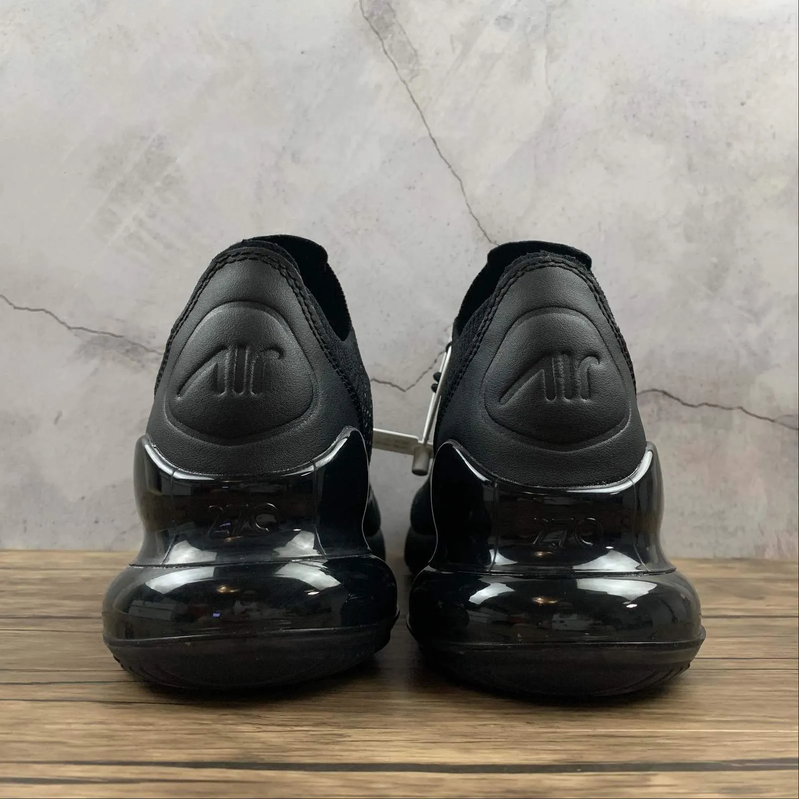 Air Max 270 FLYKNIT Black Anthracite-Black AO1023-005 footwork Active Support