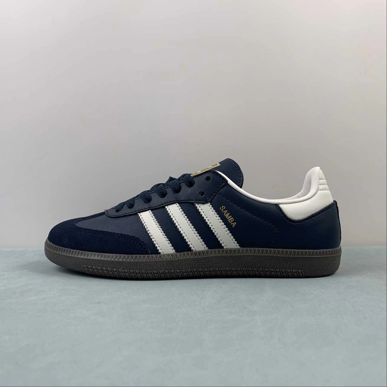 Pump Style Adidas Samba OG Night Navy Cream White Gum ID2056