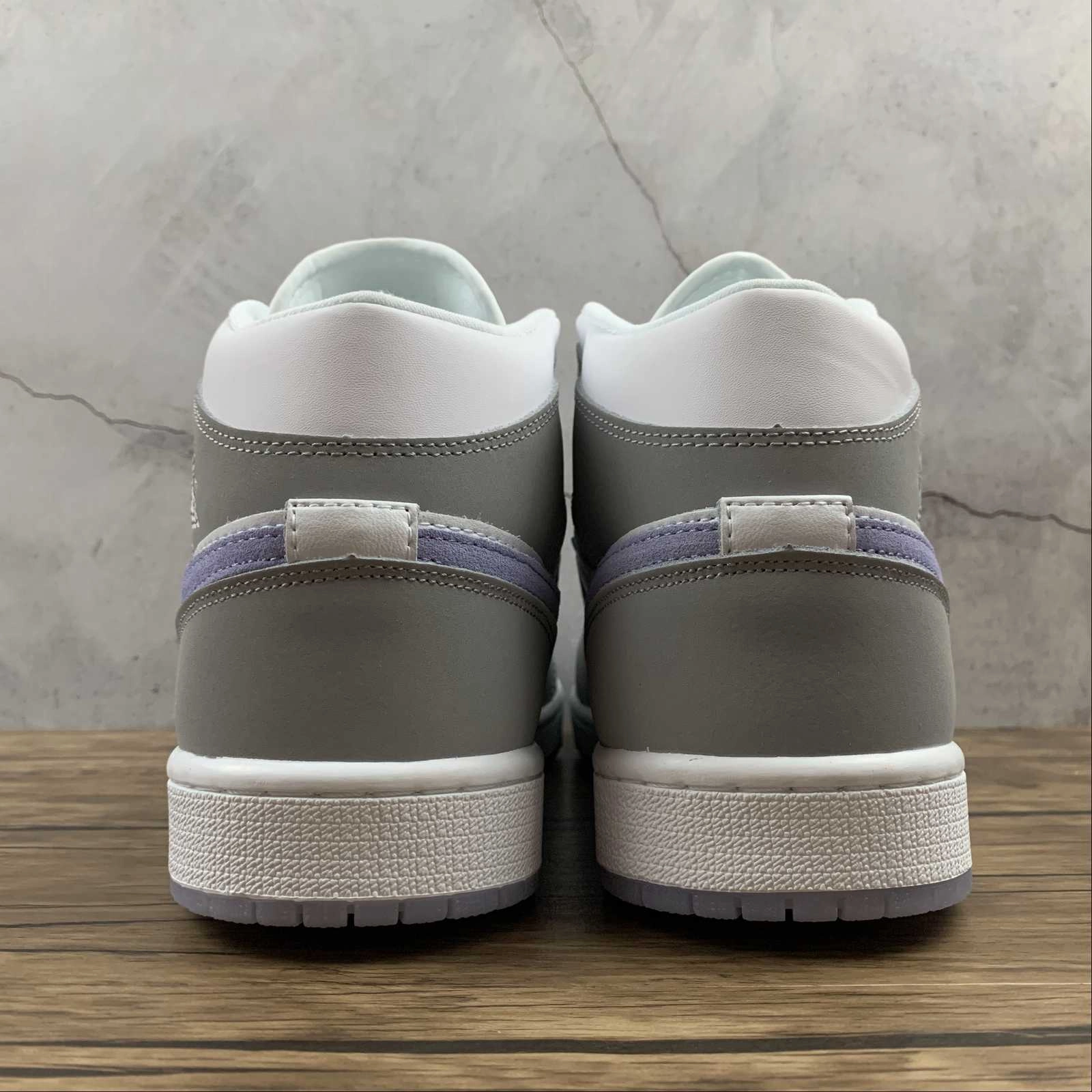 Sneaker Bags Air Jordan 1 Mid White Gray Blue (2021) BQ6472-105