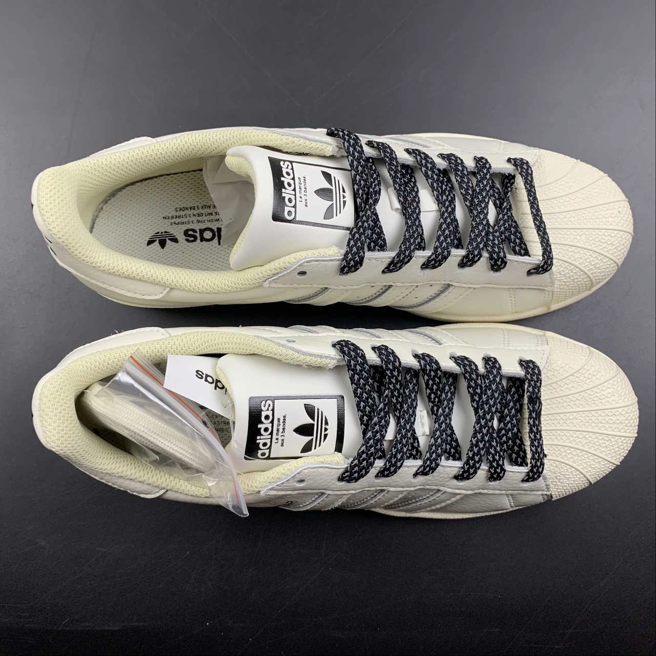 Sporty Adidas Superstar Beige Black 3M x Reigning Champ HQ0569