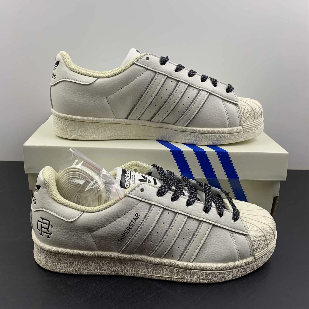 casual wearer multi - activity shoes Adidas Superstar Beige Black 3M x Reigning Champ HQ0569