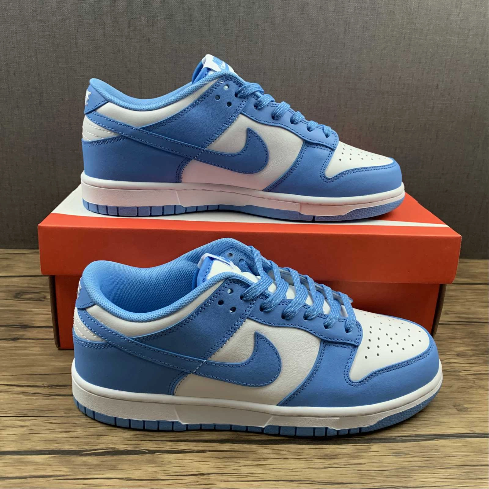 SB Dunk Low University Blue White 36-46 DD1391-102 Relax Fit