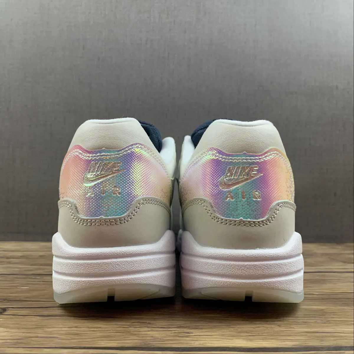 Air Max 1 AMD Summit White Light Bone Light Smoke Grey DQ9326-100 energy - return shoes Puncture - resistant