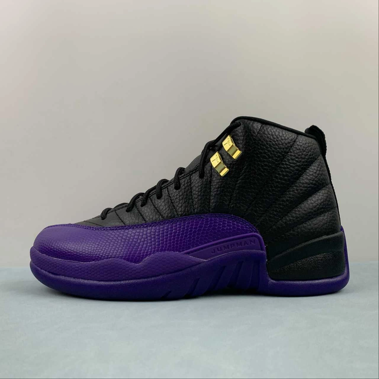 Stretch Material All Weather Wear Air Jordan 12 Retro Field Purple Black Taxi CT8013-057