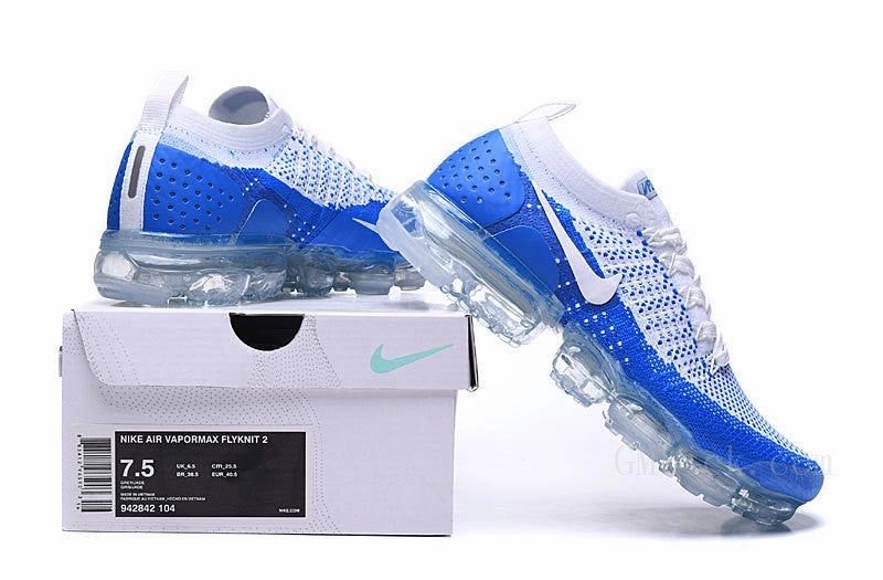 Air Vapormax Flyknit 2.0 Summit White Ice Blue 942843-104 Sneaker Fashion