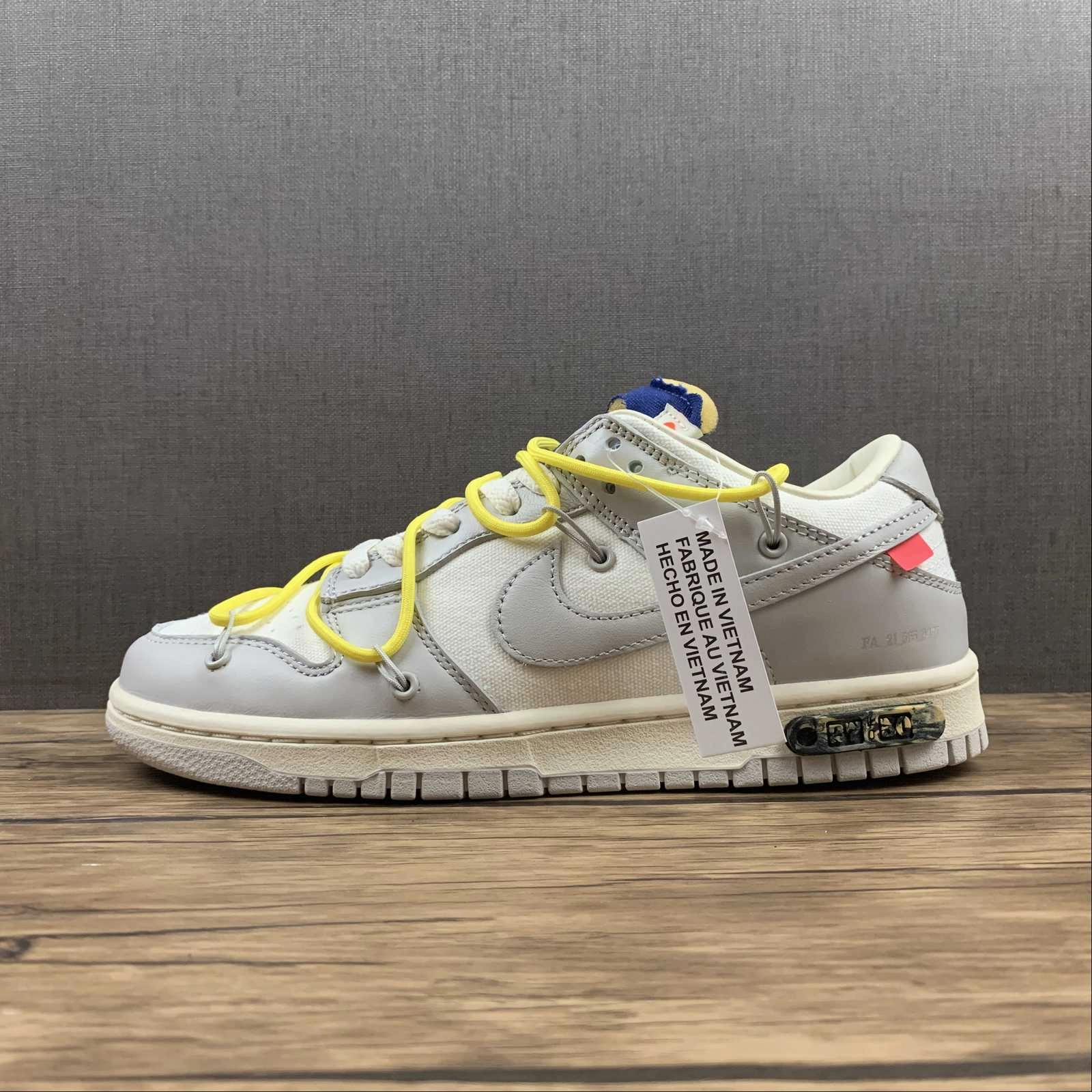 Sculpted comfort Quick Drying Dunk Low X Off-White 'Lote 27 de 50' DM1602 120