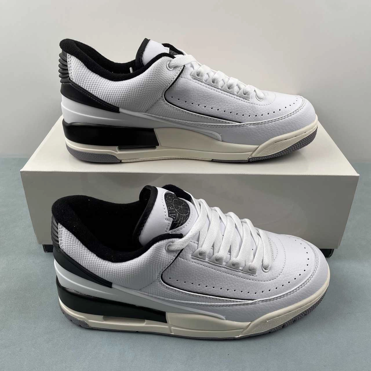 Air Jordan 2 3 White Black FD0383-100 Durable outsole Outdoor Walking