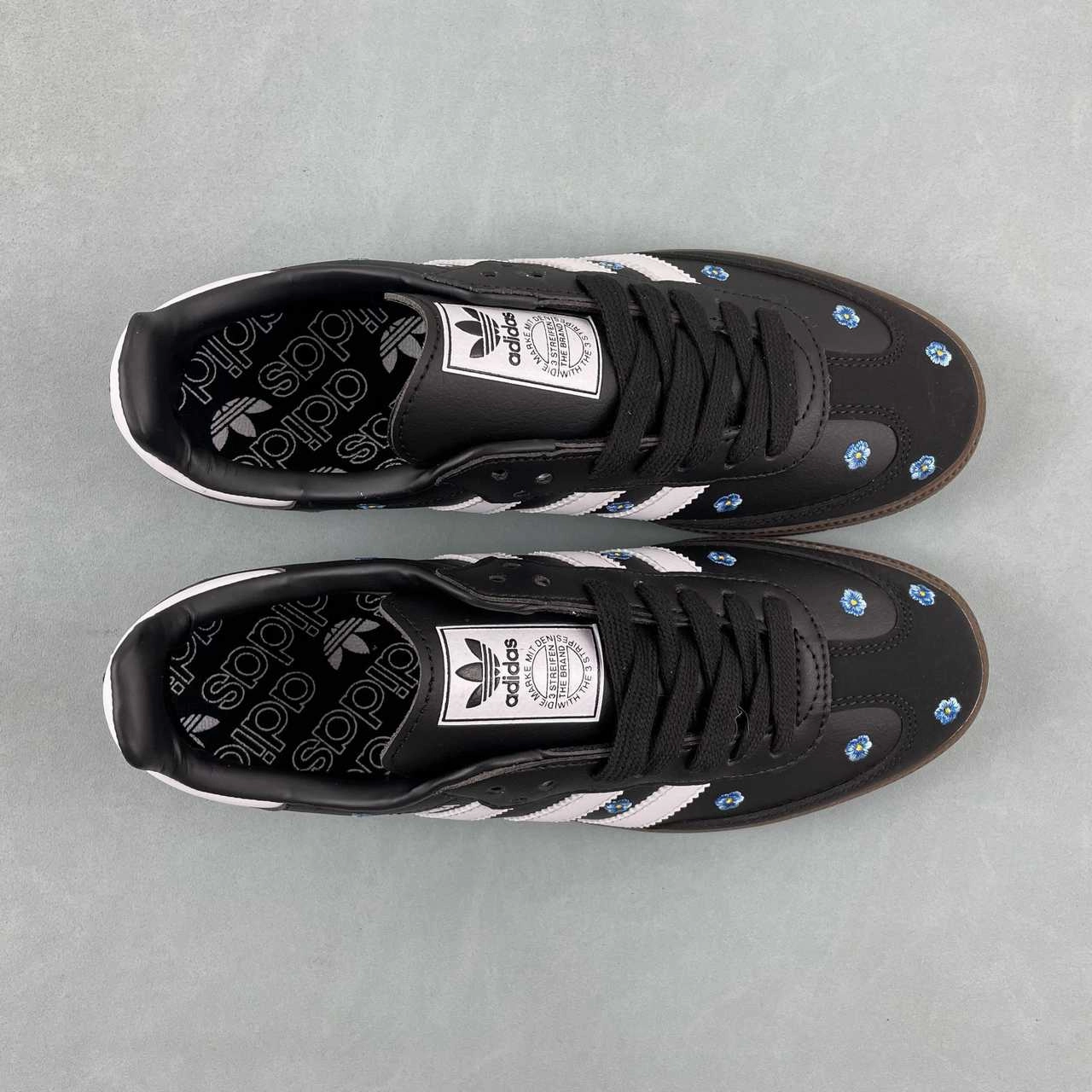 Scandi Clean Adidas Samba OG Light Blue Floral Core Black Footwear White Gum IF4397