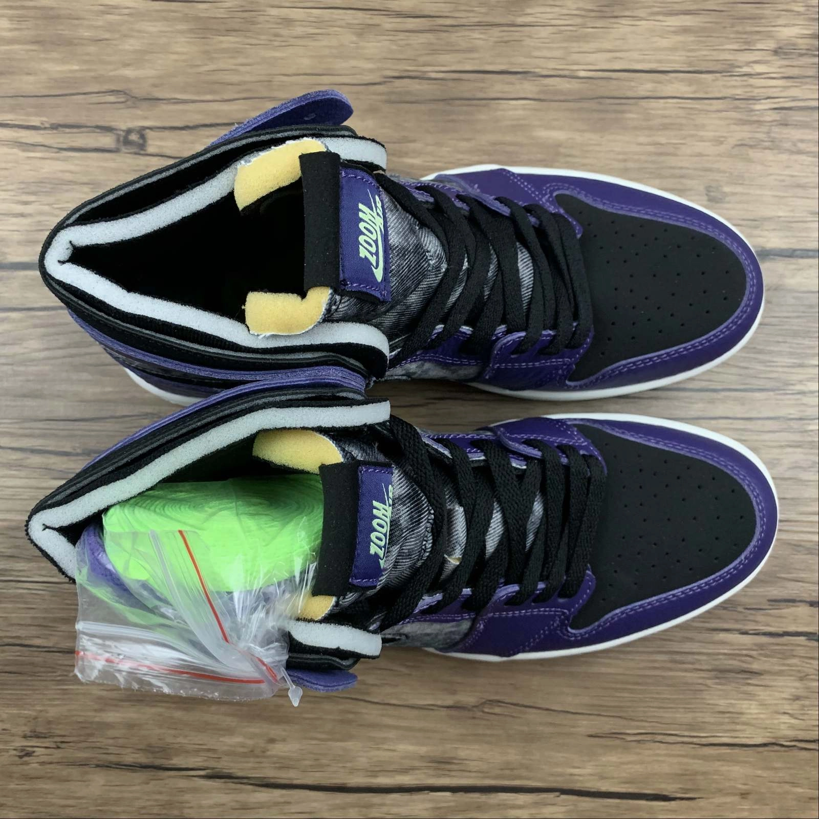 Air Jordan 1 High Zoom Comfort Bayou Boys New Orchid Lime Blast Black DC2133-500 Ventilated Lining Strong Stitching