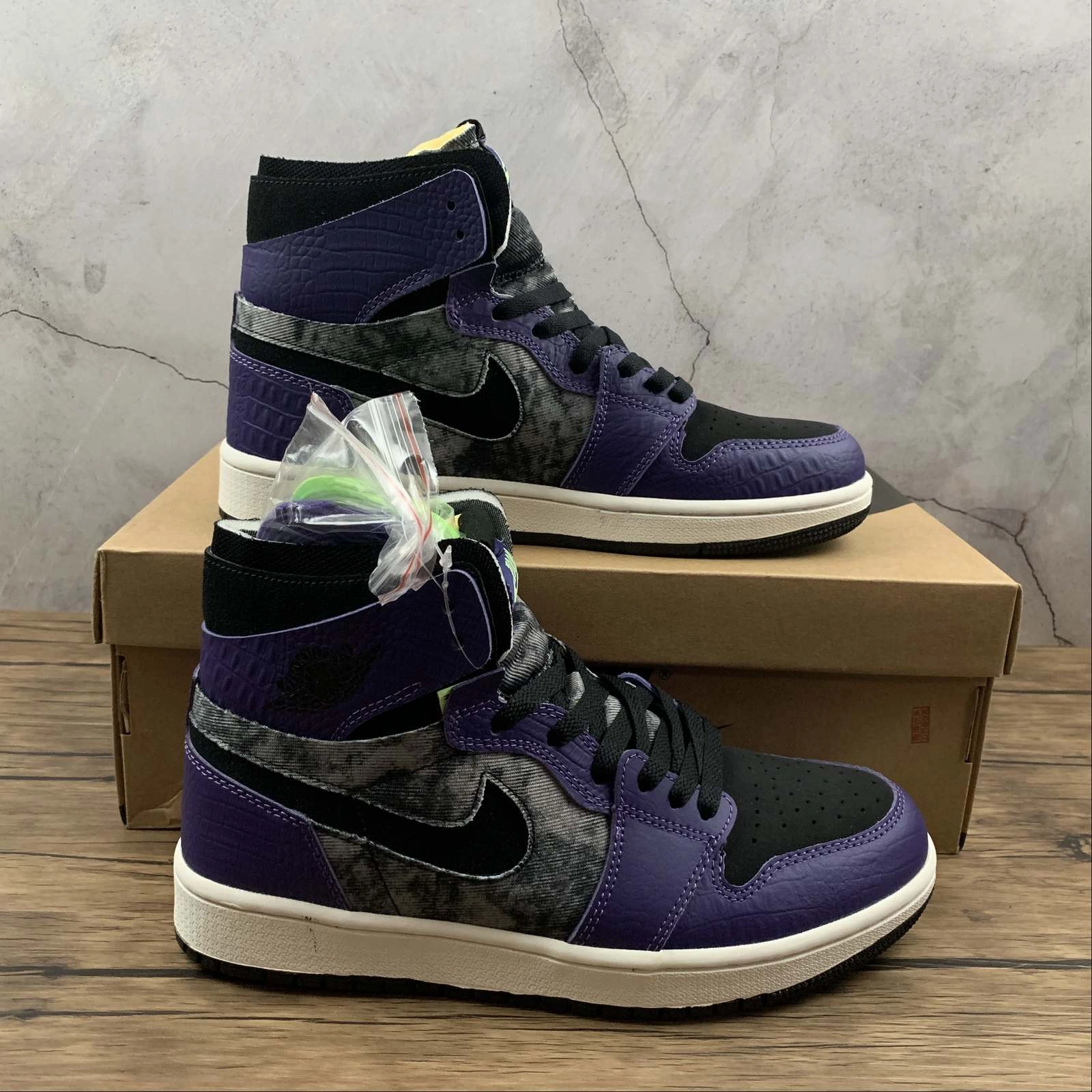 Minimal Build Air Jordan 1 High Zoom Comfort Bayou Boys New Orchid Lime Blast Black DC2133-500
