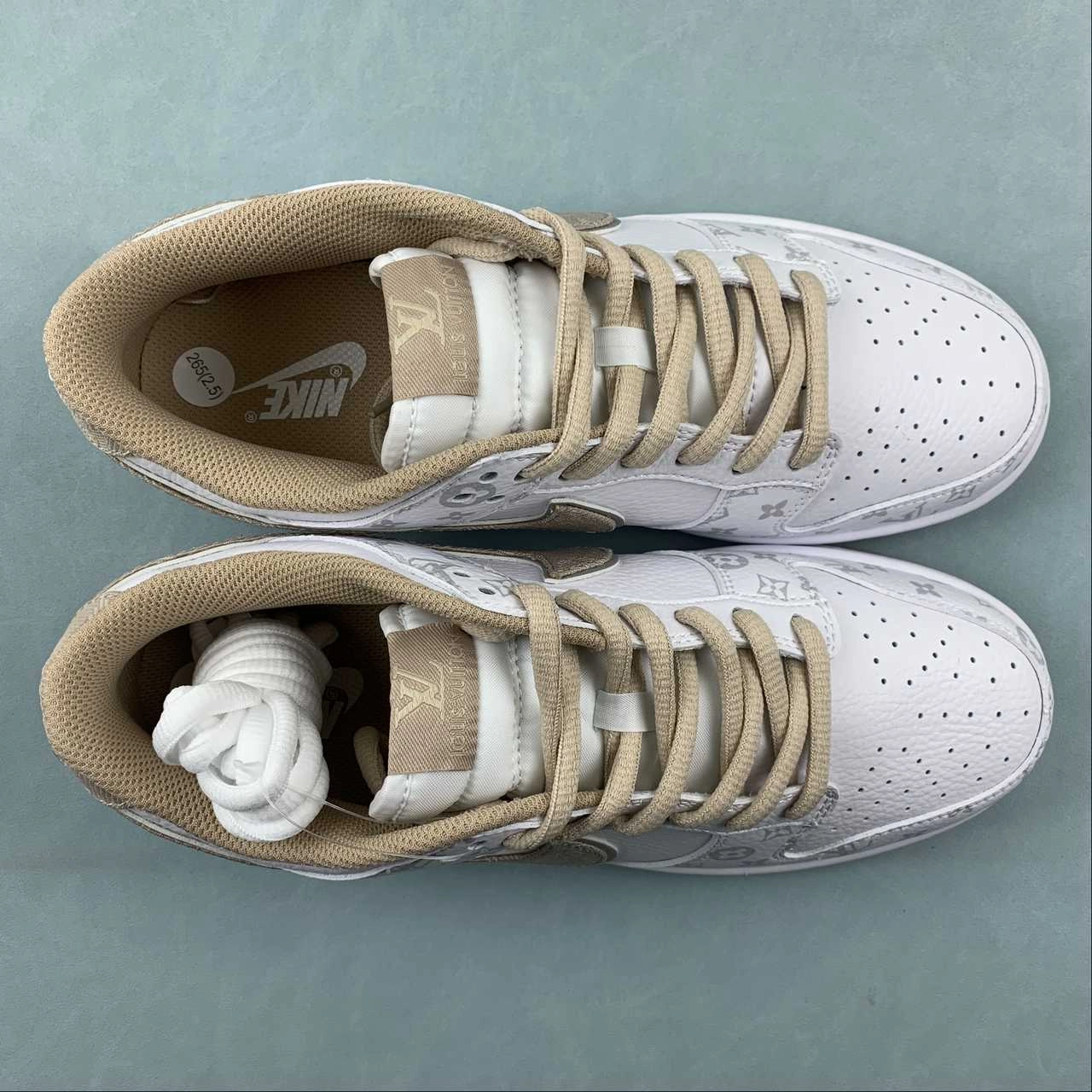 LV x SB Dunk Low White Kakhi LV0526-596 Effortless Glide