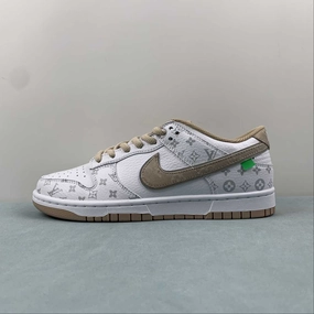 LV x SB Dunk Low White Kakhi LV0526-596 Ultra-soft comfort