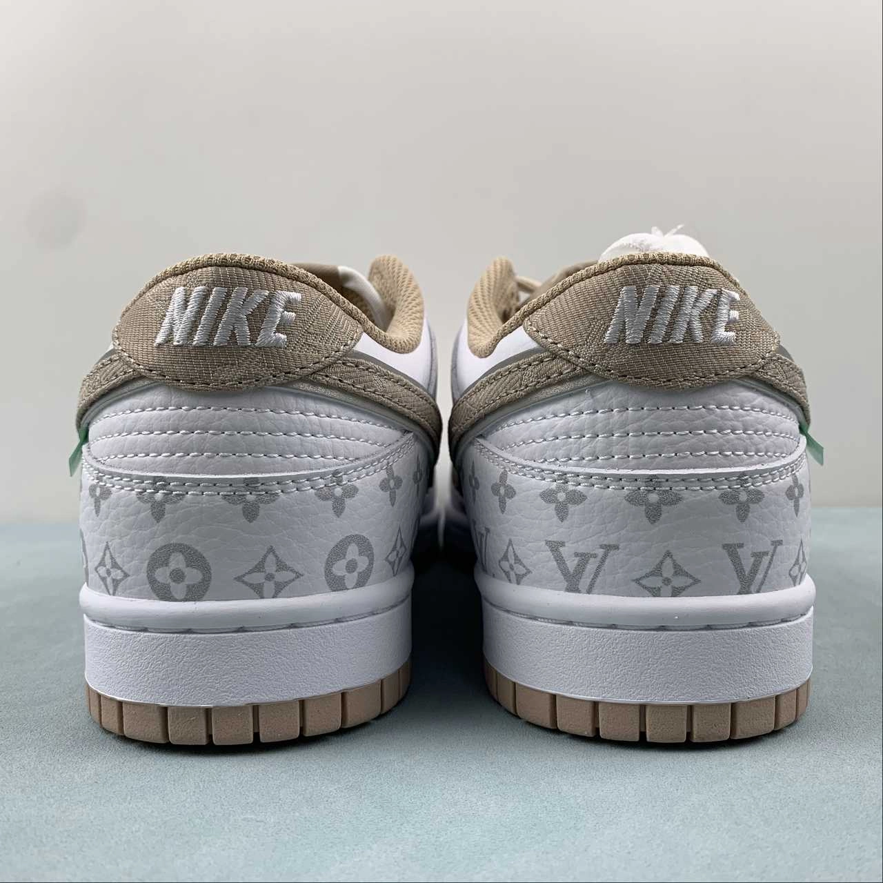 On Trend Tear Resistant Mesh LV x SB Dunk Low White Kakhi LV0526-596
