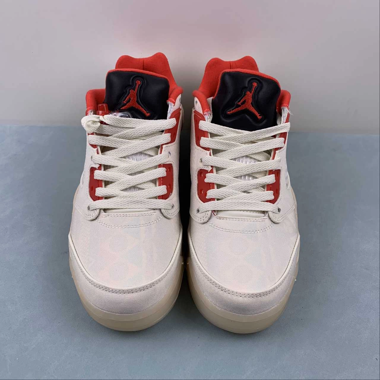 Air Jordan 5 Retro Low CNY 2021 Chile Red Opti Yellow DD2240-100 Vertical Propulsion