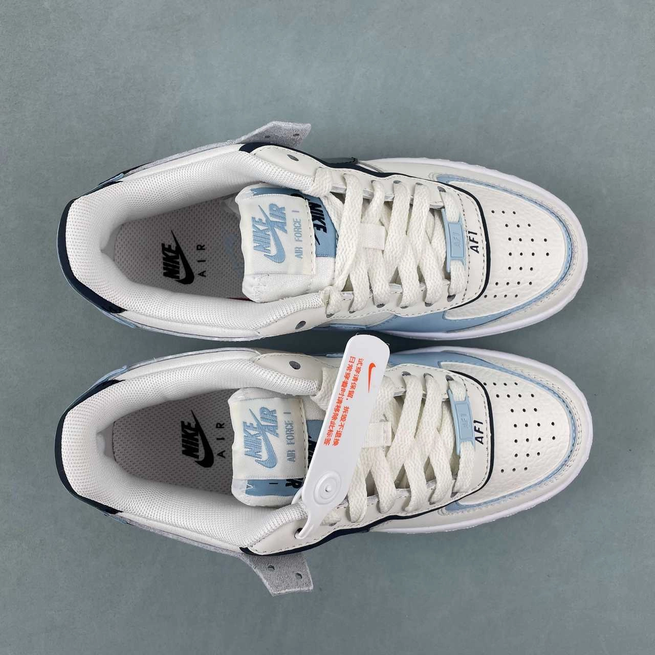 on the road Air Force 1 Shadow Sail Glacier Blue Coconut Milk Armory Navy DZ1847-107