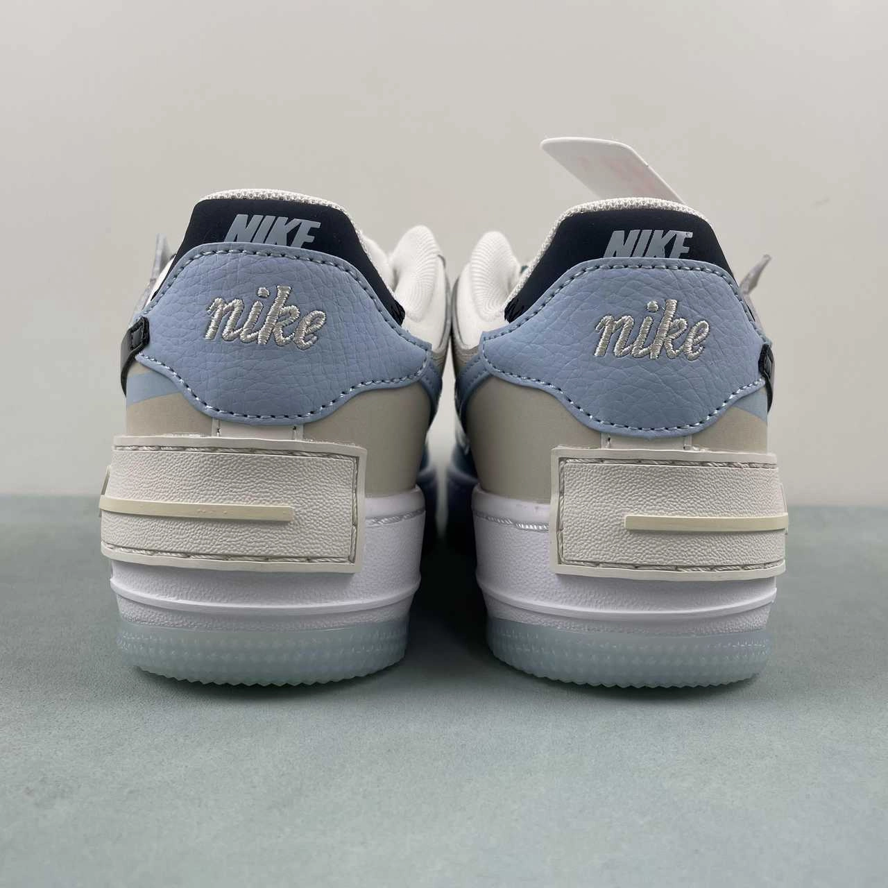 Air Force 1 Shadow Sail Glacier Blue Coconut Milk Armory Navy DZ1847-107 Easy Lifestyle Flexible Comfort