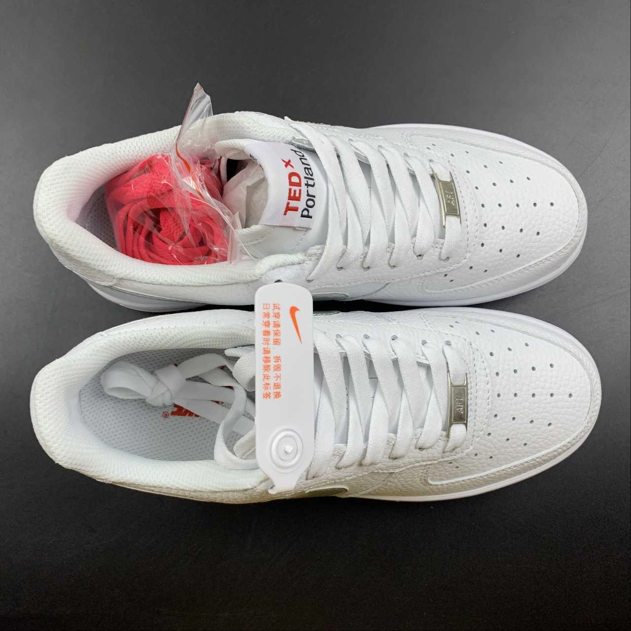 TED x Portland x Air Force 1 07 Low White Multi-Color DD8959-705 Faux Leather