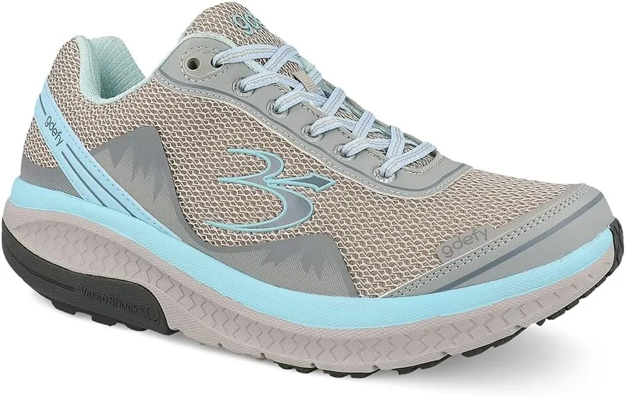 G-DEFY Mighty Walk Women’s Orthopedic Walking Shoe | VersoShock Technology for Pain Associated with Running | Prolonged Standing | Arch Support | Diabetic Shoes | Wide Shoes | Free Custom Orthotic