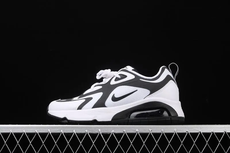 Air Max 200 White Black Anthracite AT6175-104 Training Sessions synthetic sole shoes