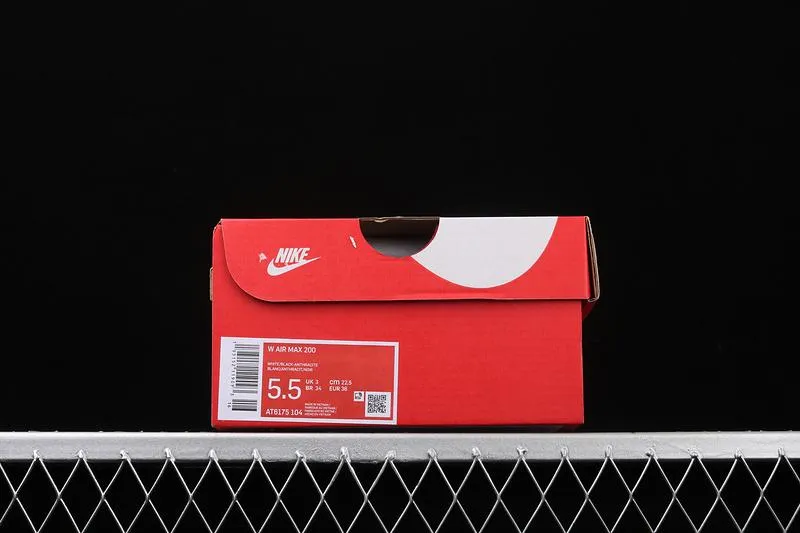 Air Max 200 White Black Anthracite AT6175-104 running for a way to stay centered fitness - journey