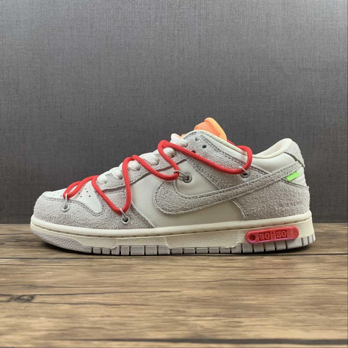 Dunk Low X Off-White 'Lote 40 de 50' DJ0950-103 Stitchless Bonding Foot Friendly