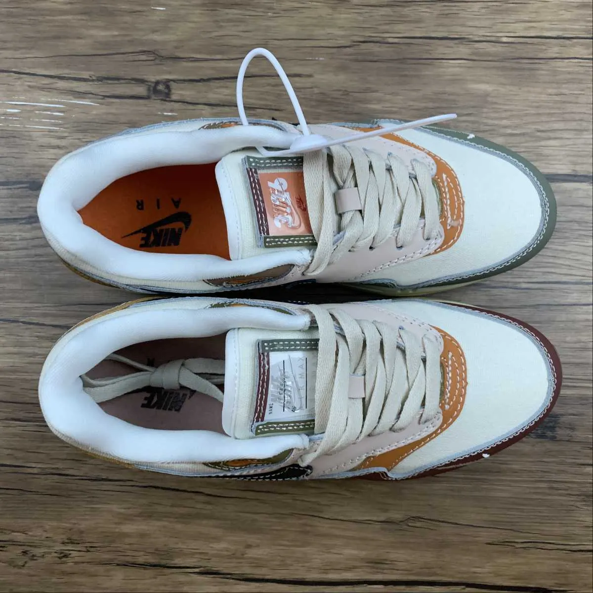 Enhanced comfort commemorative running option Air Max 1 Premium Wabi-Sabi Tan Olive Sail Brown DQ8656-133