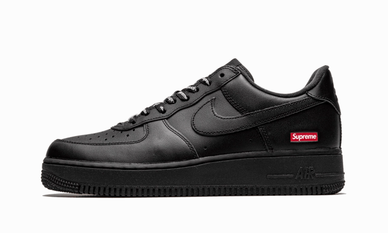 Train Trip Flat Outsole Nike Air Force 1 Low Supreme Black