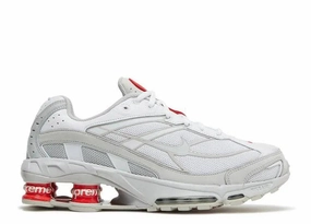 Nike Shox Ride 2 Supreme White zipper - closure running shoes