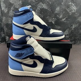 Unbeatable comfort Air Jordan 1 Retro High OG Sail Obsidian-University Blue 555088-140
