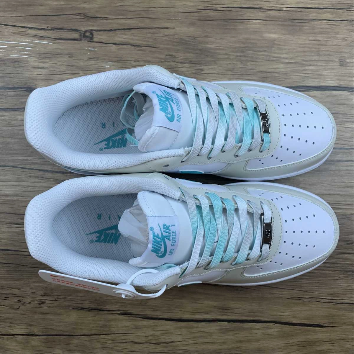 Air Force 1 07 Low White Navy Blue Off-White LZ6699-555 Chase Step Chill Vibes