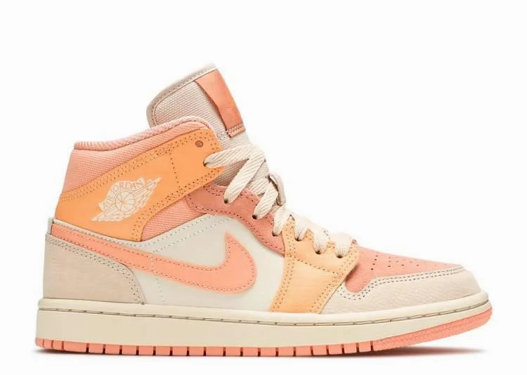 Air Jordan 1 Mid Apricot (W) Square Toe Design Any Occasion