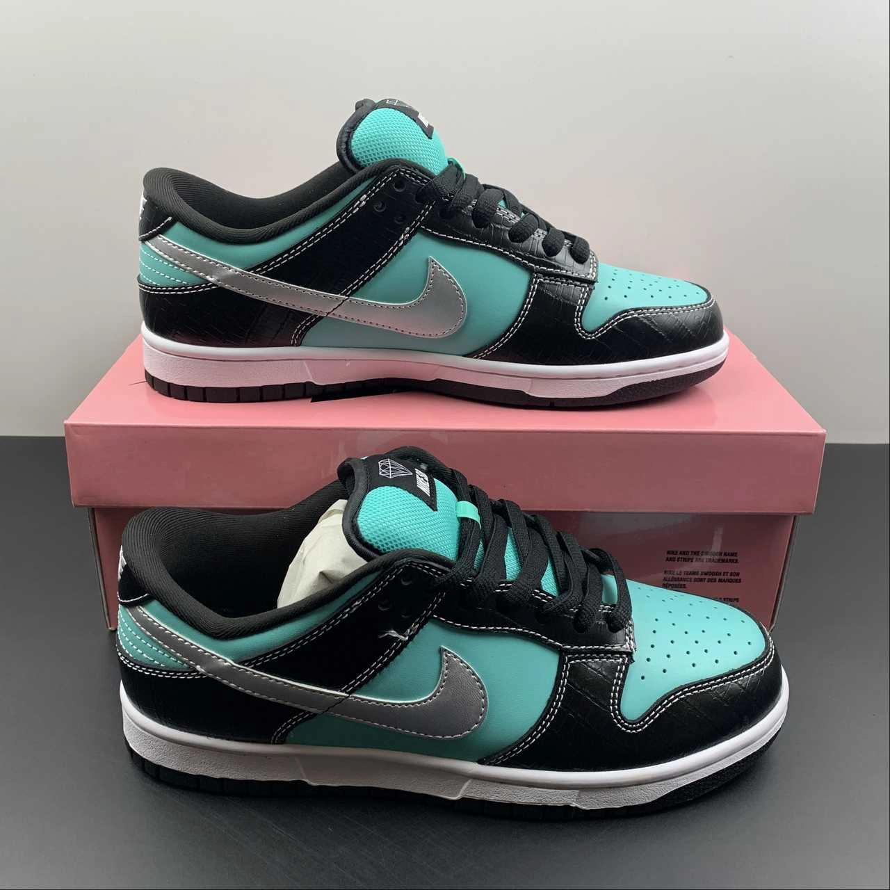 SB Dunk Low Tiffany Diamond 304292-402 Durable Material Urban Casual