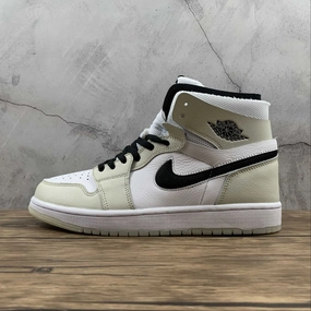 Thermal Insulation Layer Supportive Feel Air Jordan 1 High Zoom Comfort Light Bone White Black CT0979-002