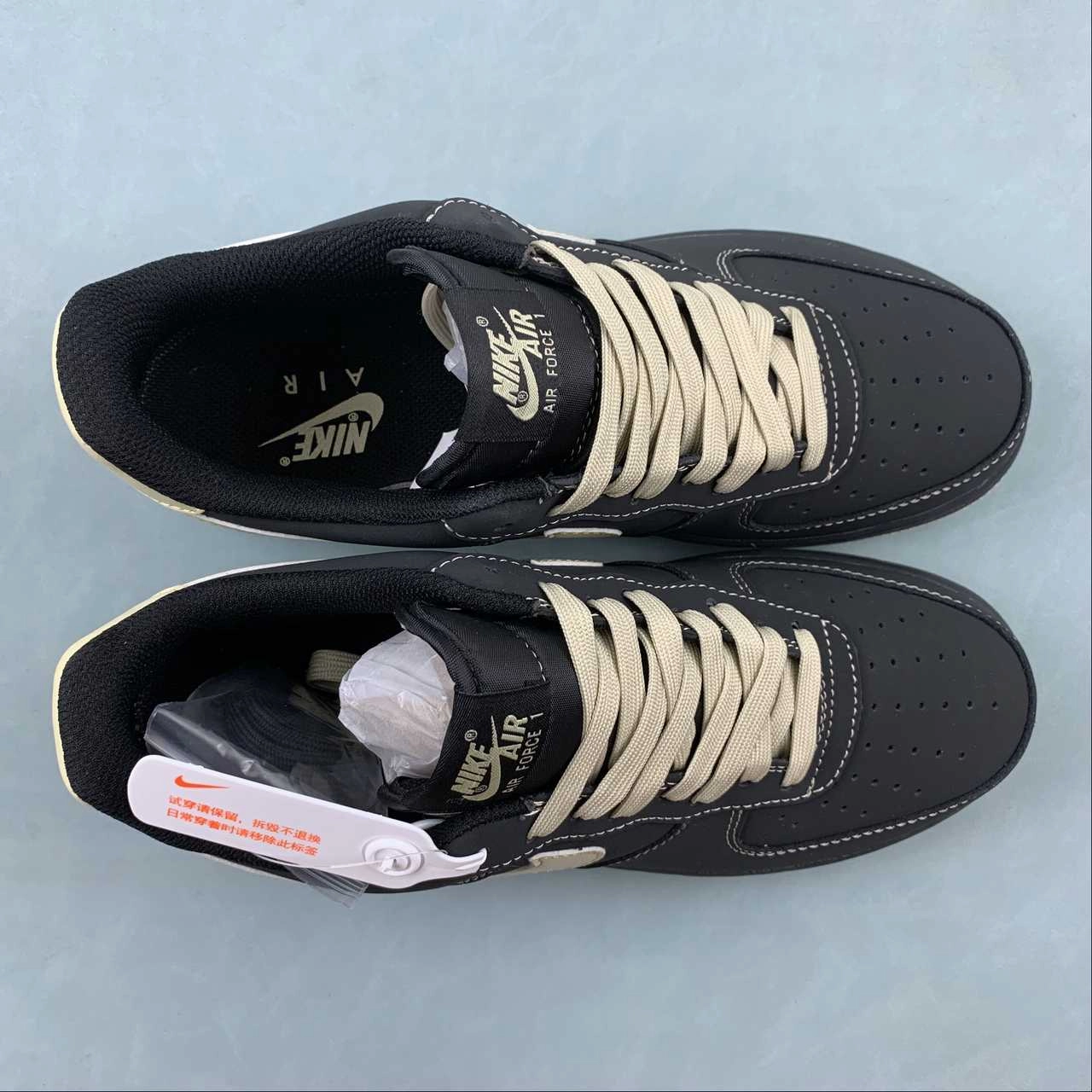 Air Force 1 07 Low Black Khaki DH5696-227 Basic Form Wear Ready