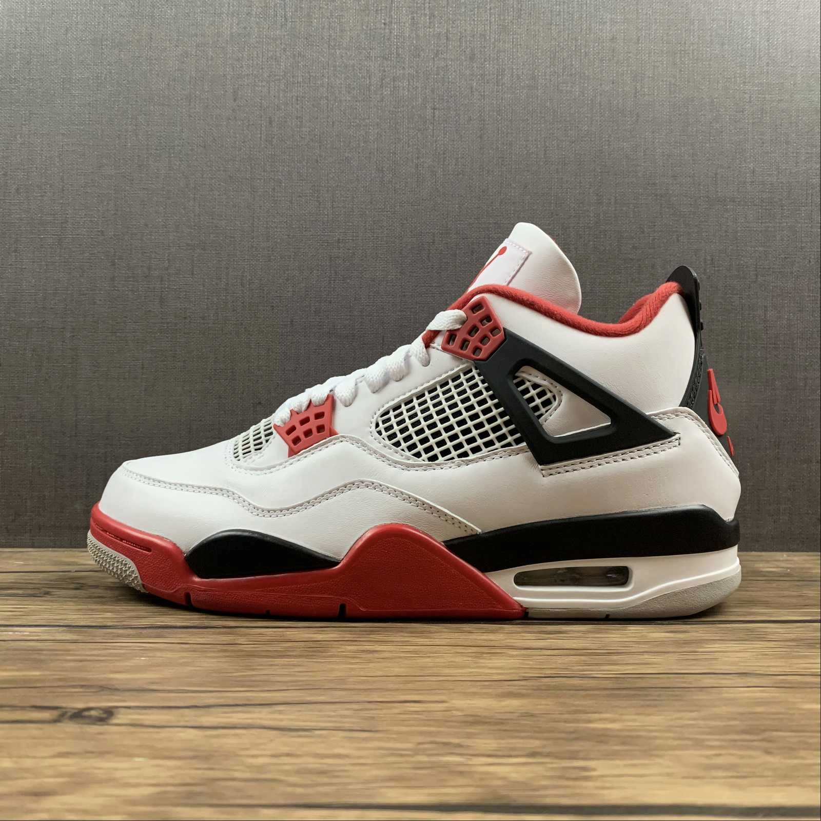 All Day Fit Air Jordan 4 Retro OG Fire Red White Black Tech Grey DC7770-160