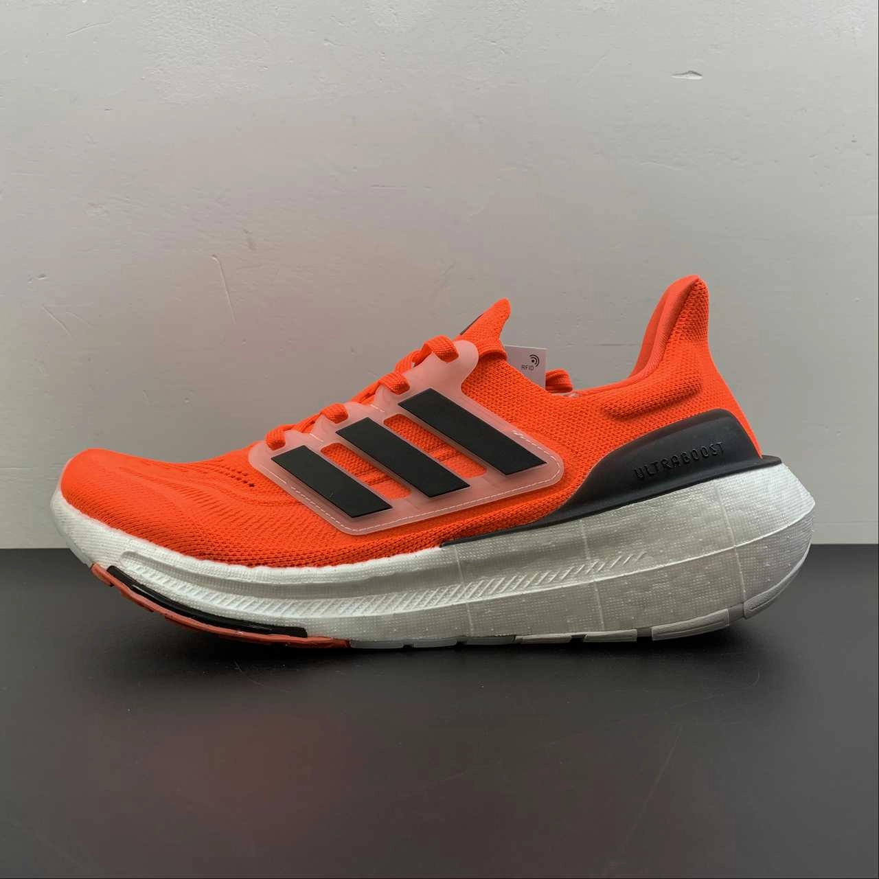 Comfortable Linings Adidas Ultraboost Light Solar Red Core Black Cloud White HQ6341