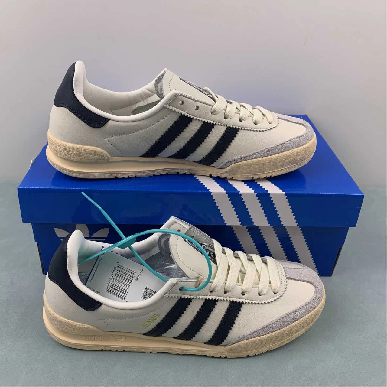 Adidas Jeans Chalk White Sand Strata Legend Ink GY7436 cartoon - themed running shoes versatility - brand shoes