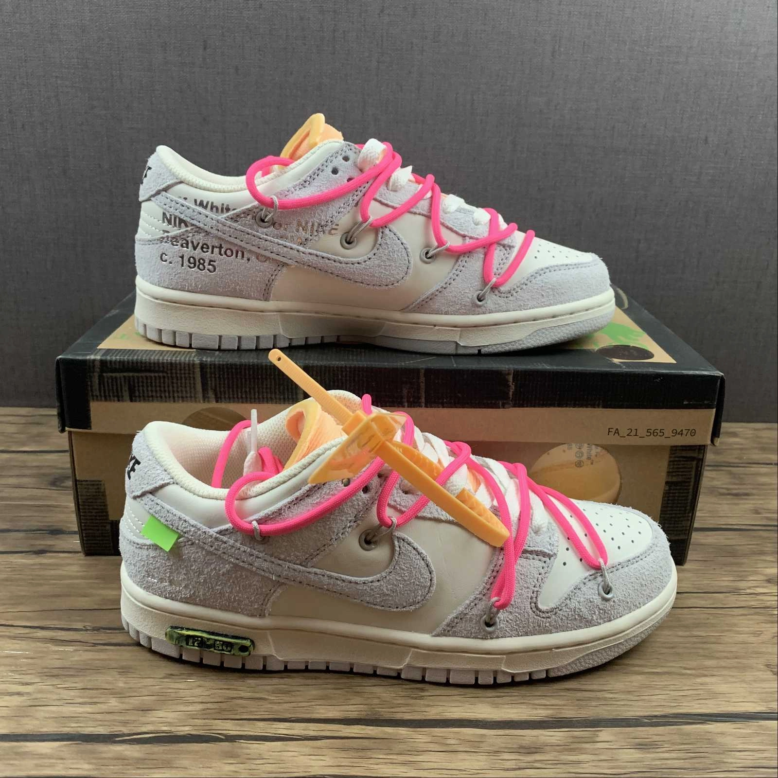Dunk Low X Off-White 'Lote 17 de 50' DJ0950 117 Anatomical Contour Footbed Stride Style