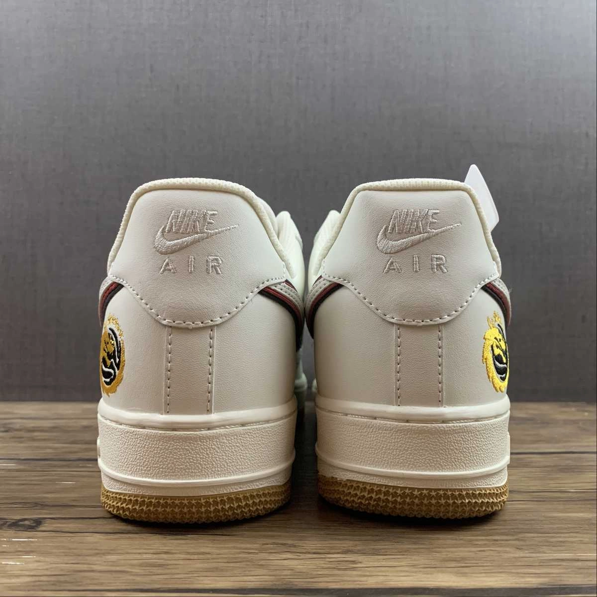 Air Force 1 07 Low Dragon Rice White Yellow Red CH9686-668 City Stride Park Jog