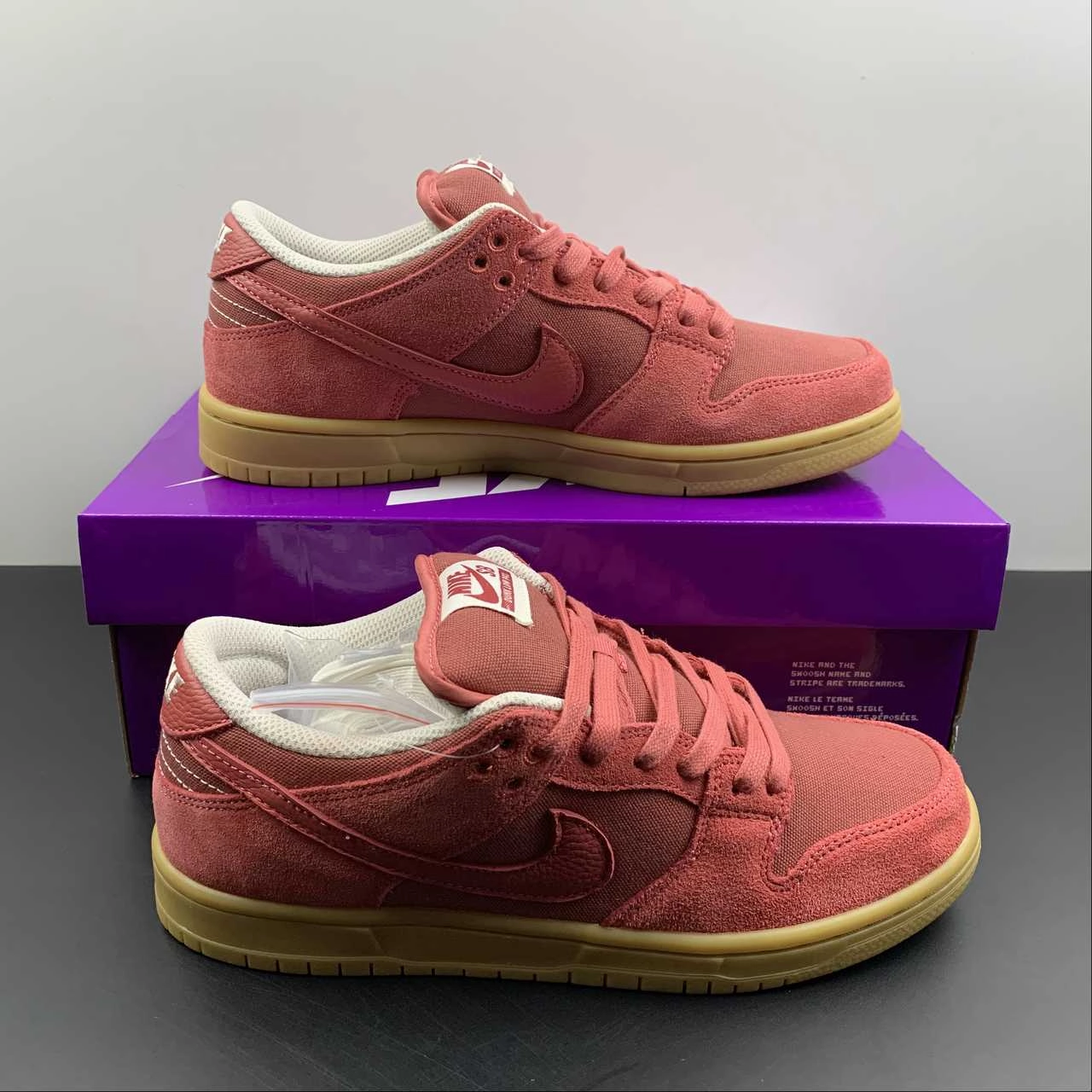 SB Dunk Low Adobe Red Gum DV5429-600 Bounce Sole Active Gear