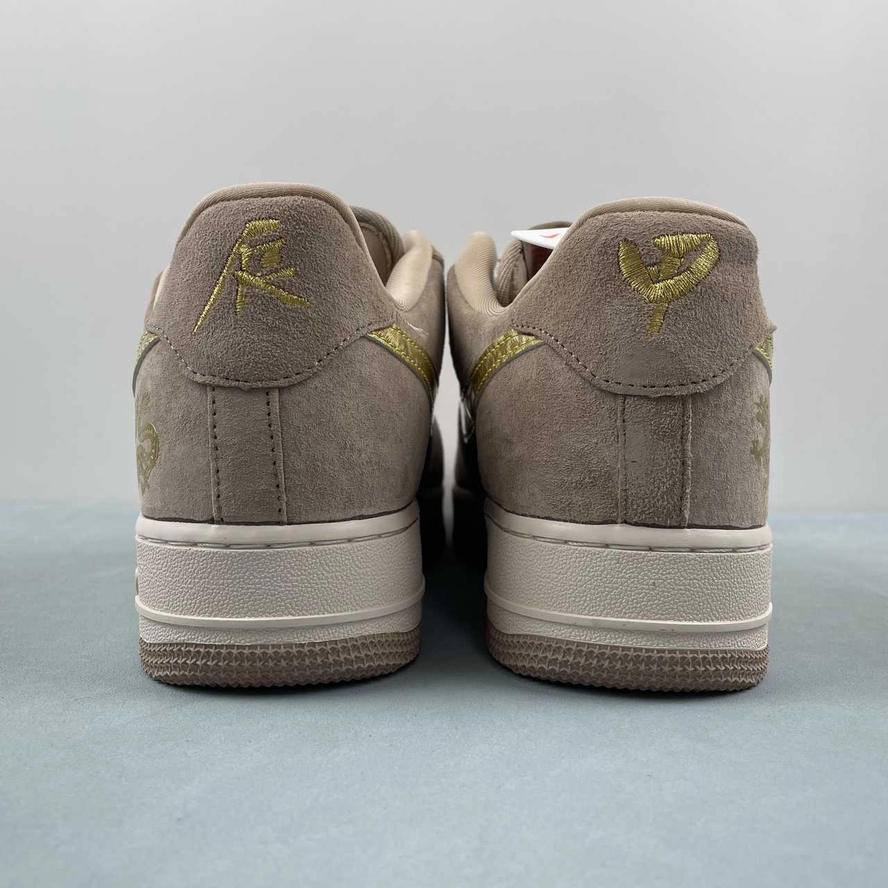 Child Run Anti   Fatigue Air Force 1 07 Low Brown Gold Red XP9688-762