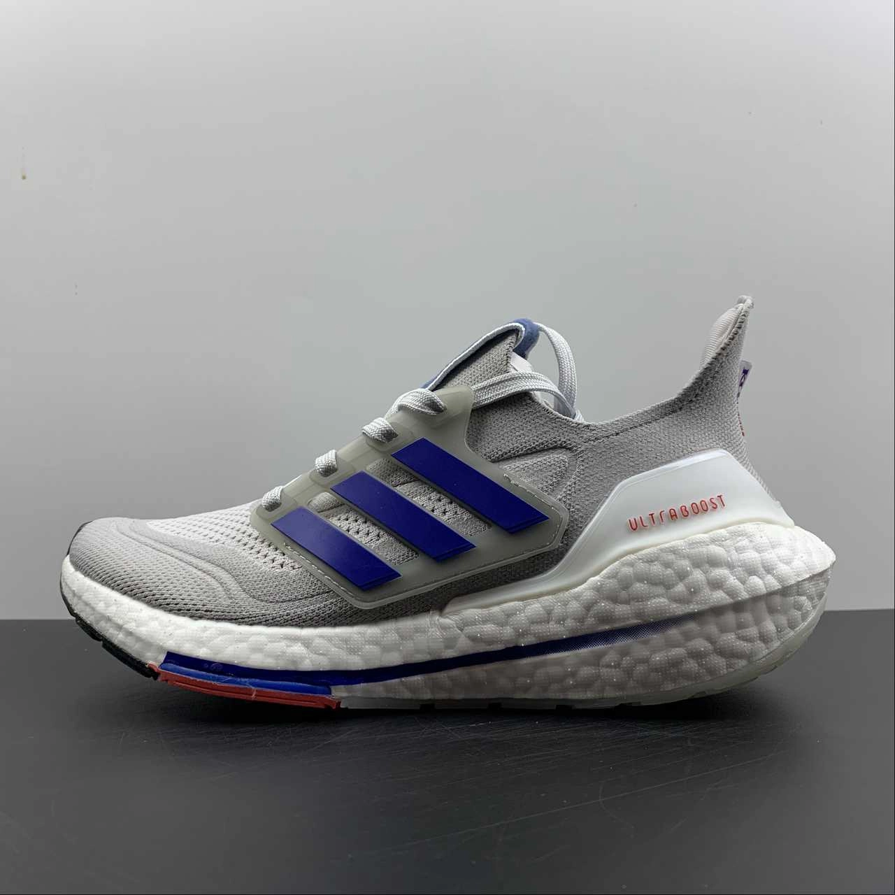 Soft Padding Adidas UltraBoost 21 Kansas Grey Royal Blue GX7969