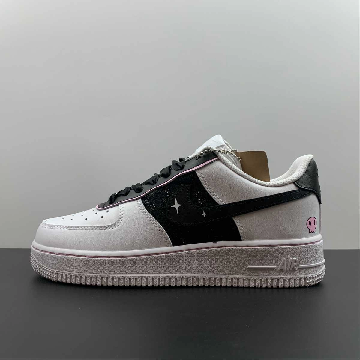 Fast Hike Air Force 1 07 Low Ufo Star White Black White Pink DD8959-100