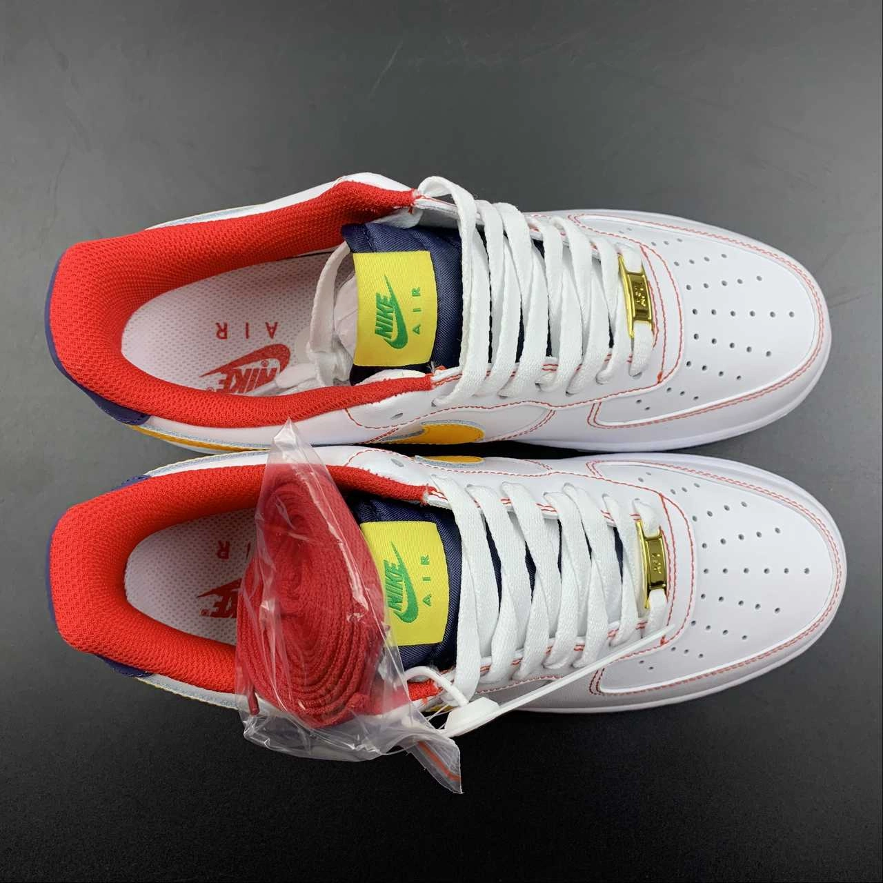 Air Force 1 Low Navy Blue White Orange AF1234-010 Reel Fit Summit Hike