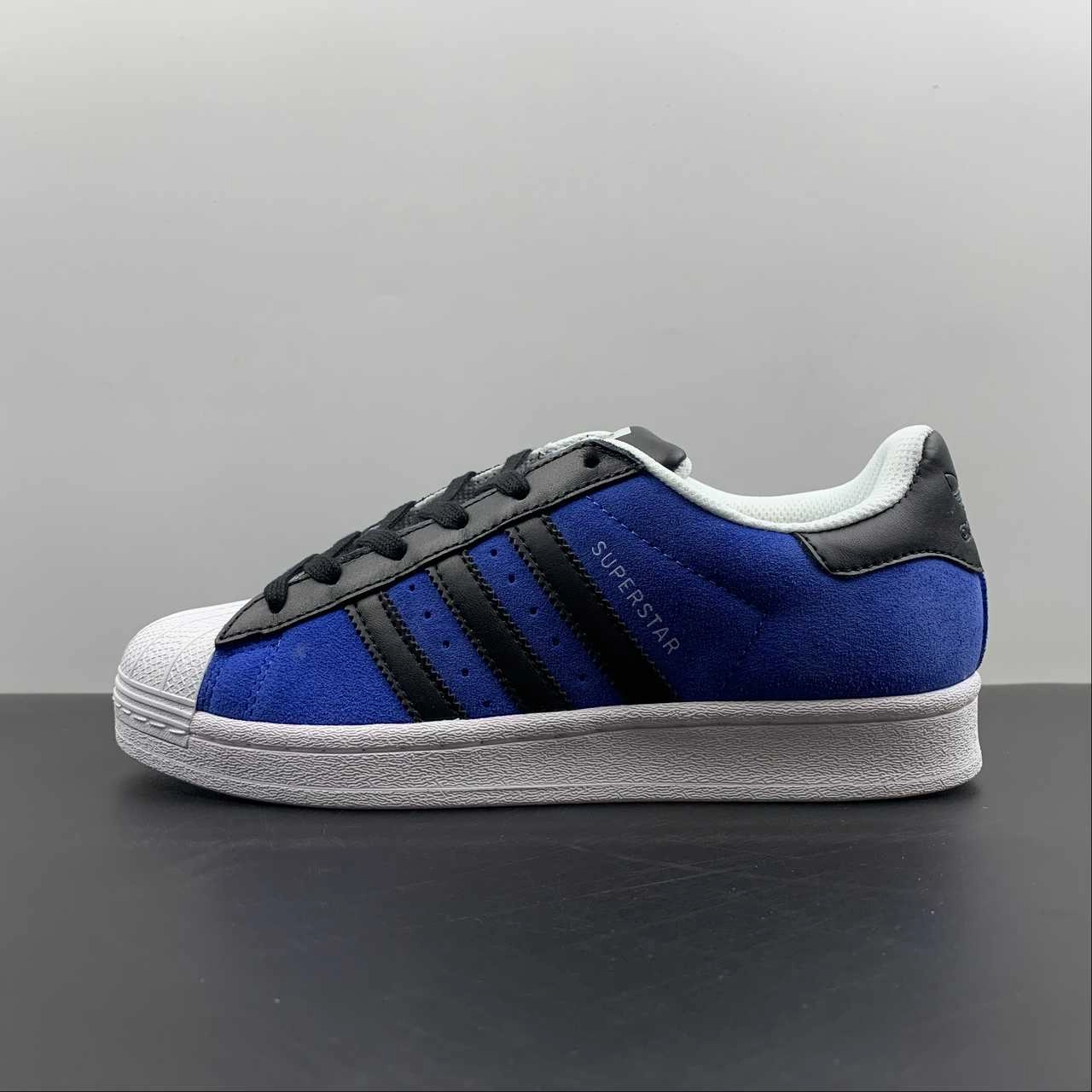 great flexibility provide support Adidas Superstar Blue Core Black Cloud White FU9523