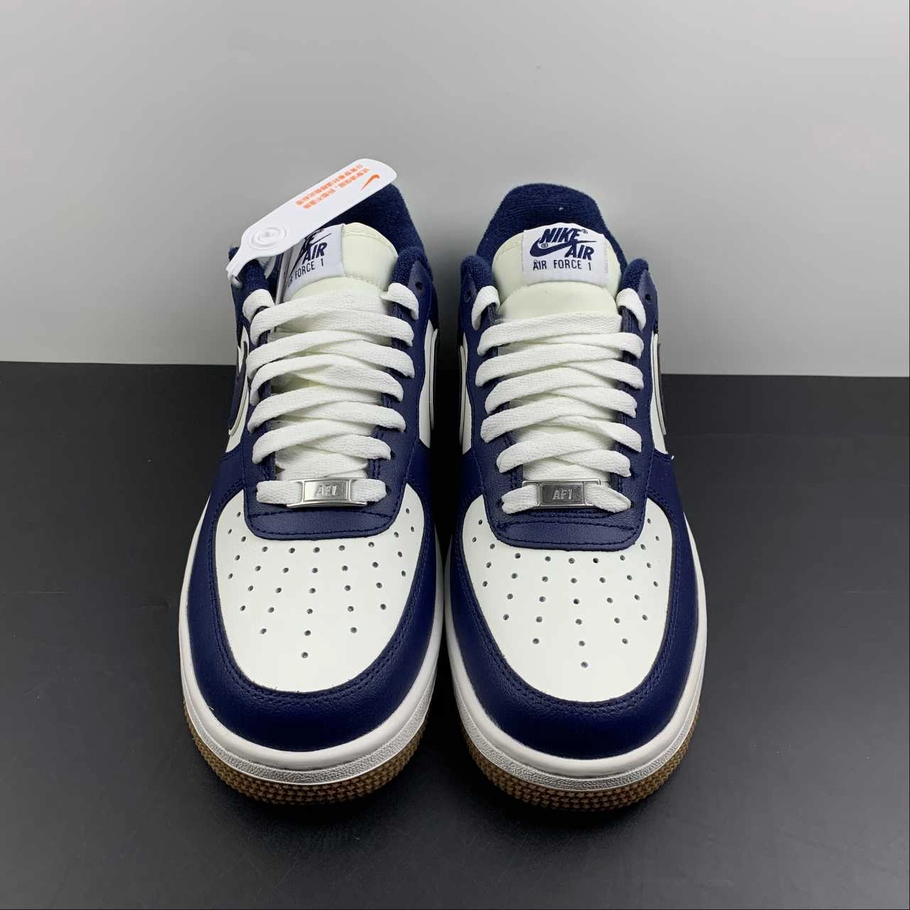 Breathable Shoes Urban Runner Air Force 1 07 LV8 Sail Midnight Navy DQ7659-101