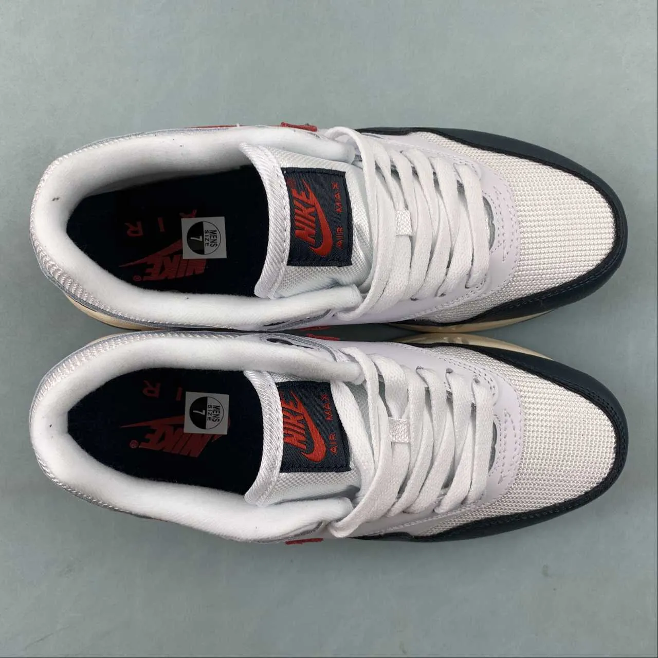 foggy - day shoes winter - resistant Air Max 1 PRM White Red Blue DH1348-146